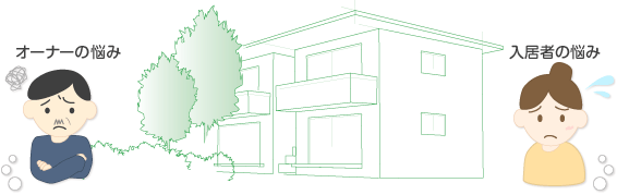 オーナーの悩み・入居者の悩み