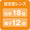 固定型レンズ　光学18倍　電子12倍