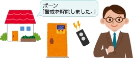 家の中でもリモコンで警戒をセットできて便利!!の画像2