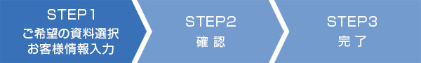 STEP1 ご希望の資料選択 お客様情報入力