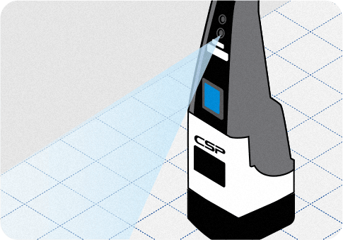 正確で安全な自律走行イラスト