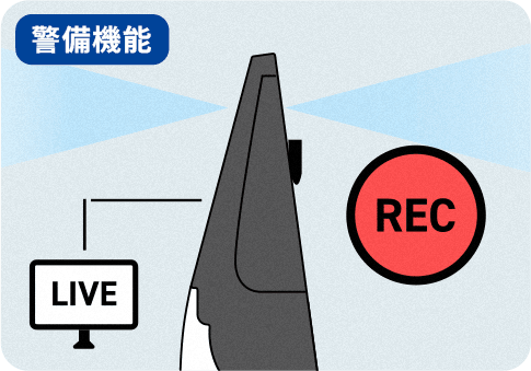 映像監視・録画イラスト